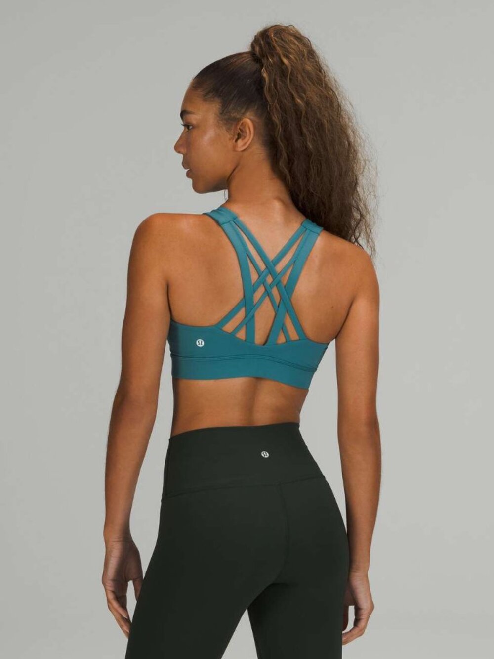 Lululemon Free to Be Elevated Sports Bra - 14 - light support DD/E Cup teal blue
